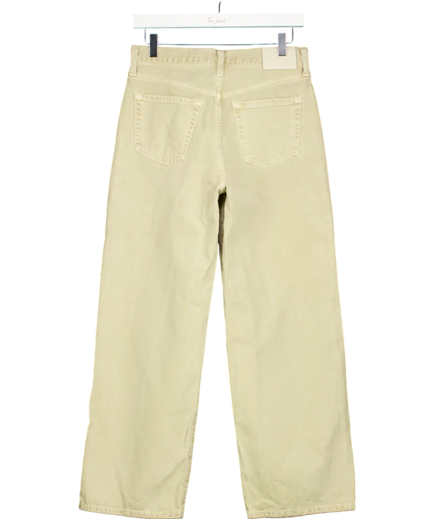 Citizens of Humanity Beige Natural Pina Low Rise Baggy Crop W24