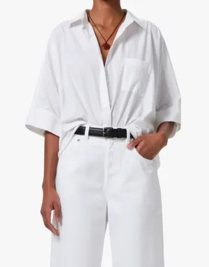Citizens of Humanity Claire Origami Shirt in Optic White