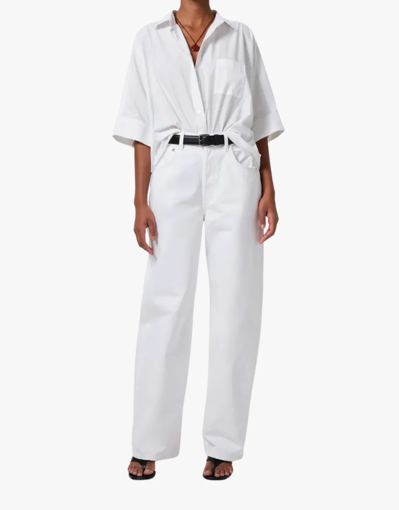Citizens of Humanity Claire Origami Shirt in Optic White