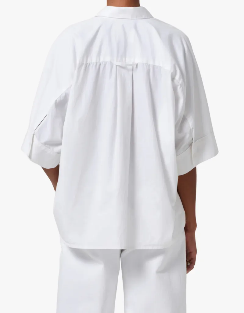Citizens of Humanity Claire Origami Shirt in Optic White