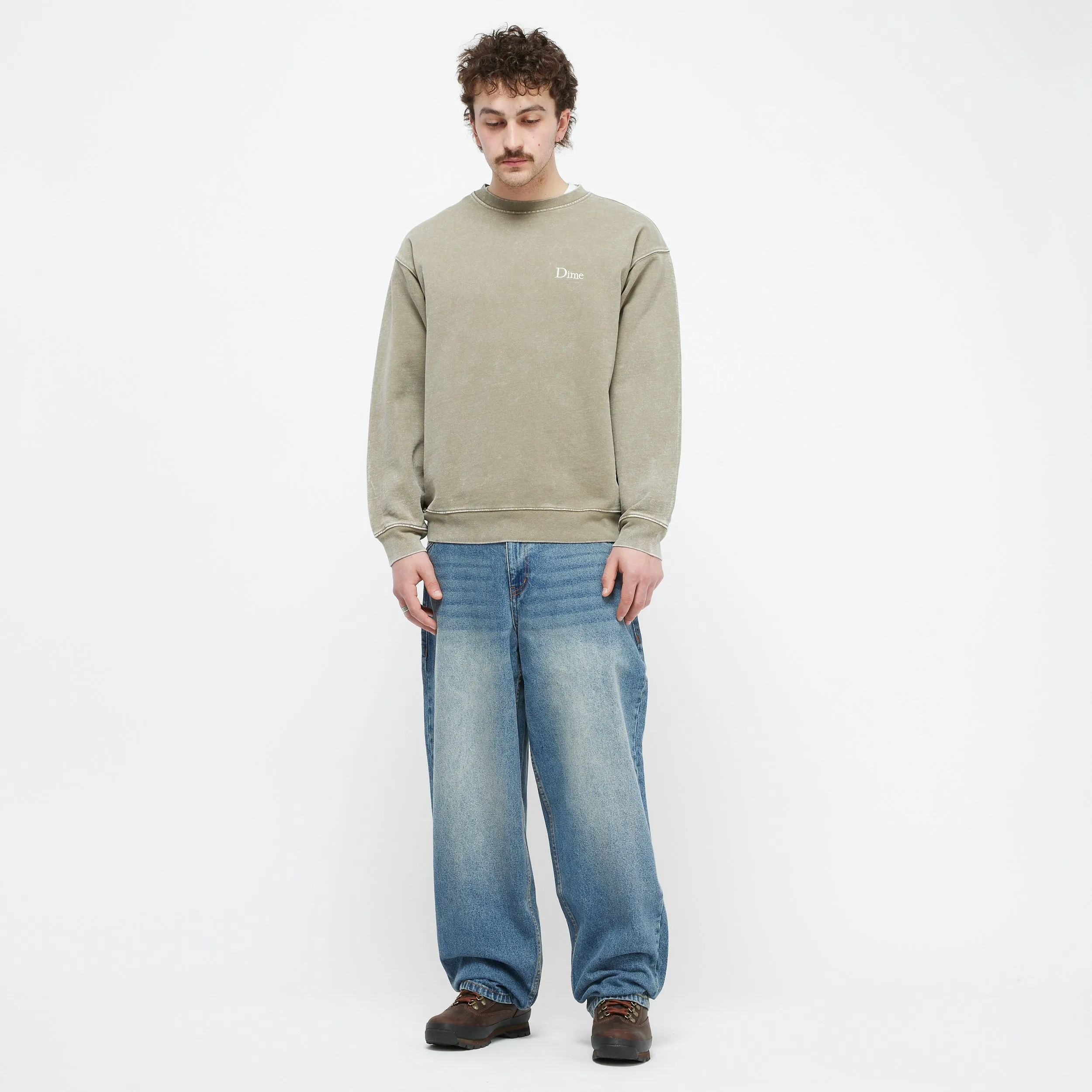 Classic Baggy Denim Pants Sandblasted Indigo