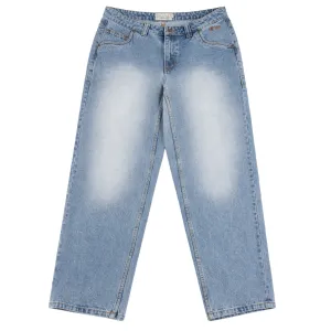 Classic Relaxed Denim Pants Sandblasted Blue