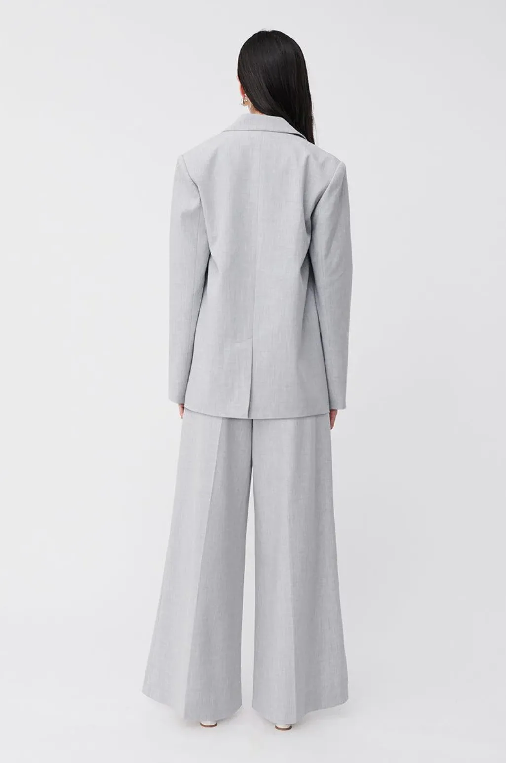 Claude Oversized Tailored Blazer Grey