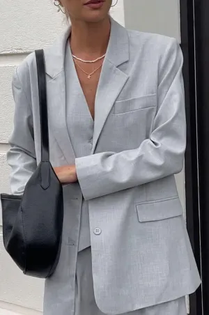 Claude Oversized Tailored Blazer Grey