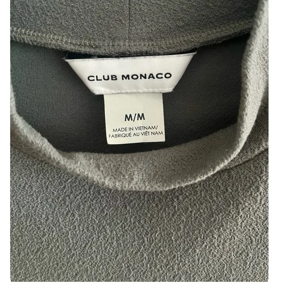 Club Monaco | Mock Neck Olive Green Tee | Women’s Size Medium