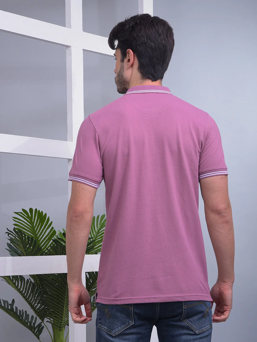 COBB SOLID MOOV POLO NECK T-SHIRT