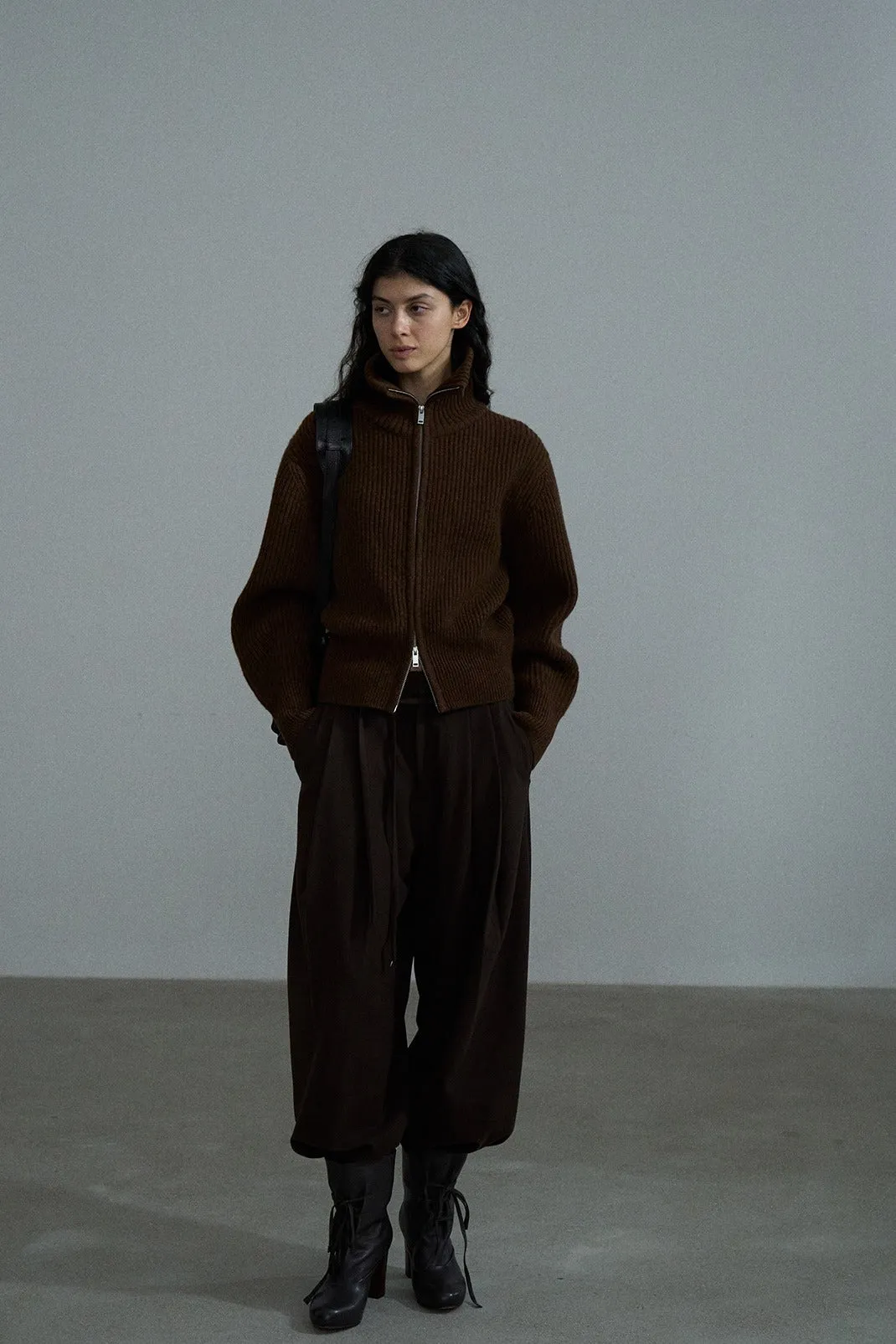 Cocoon shaped relaxed fit casual pants | 4 color