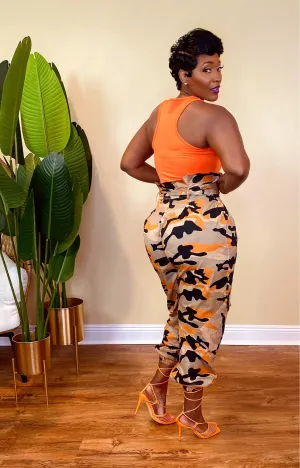 Command Attention Camo Pants (Orange)