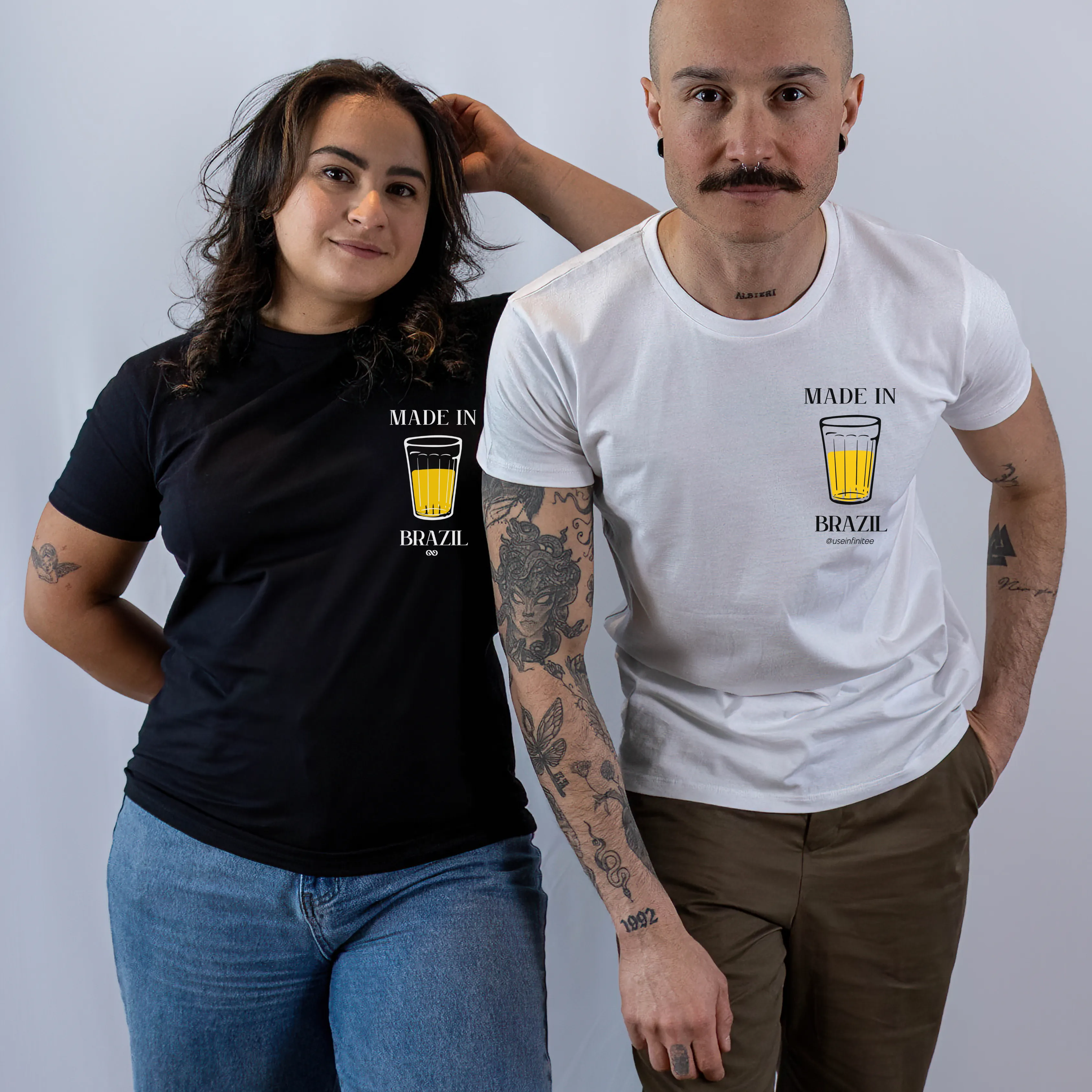 Copo Americano Basic White Unisex T-shirt