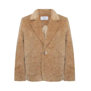 Corduroy Blazer Melange, Camel