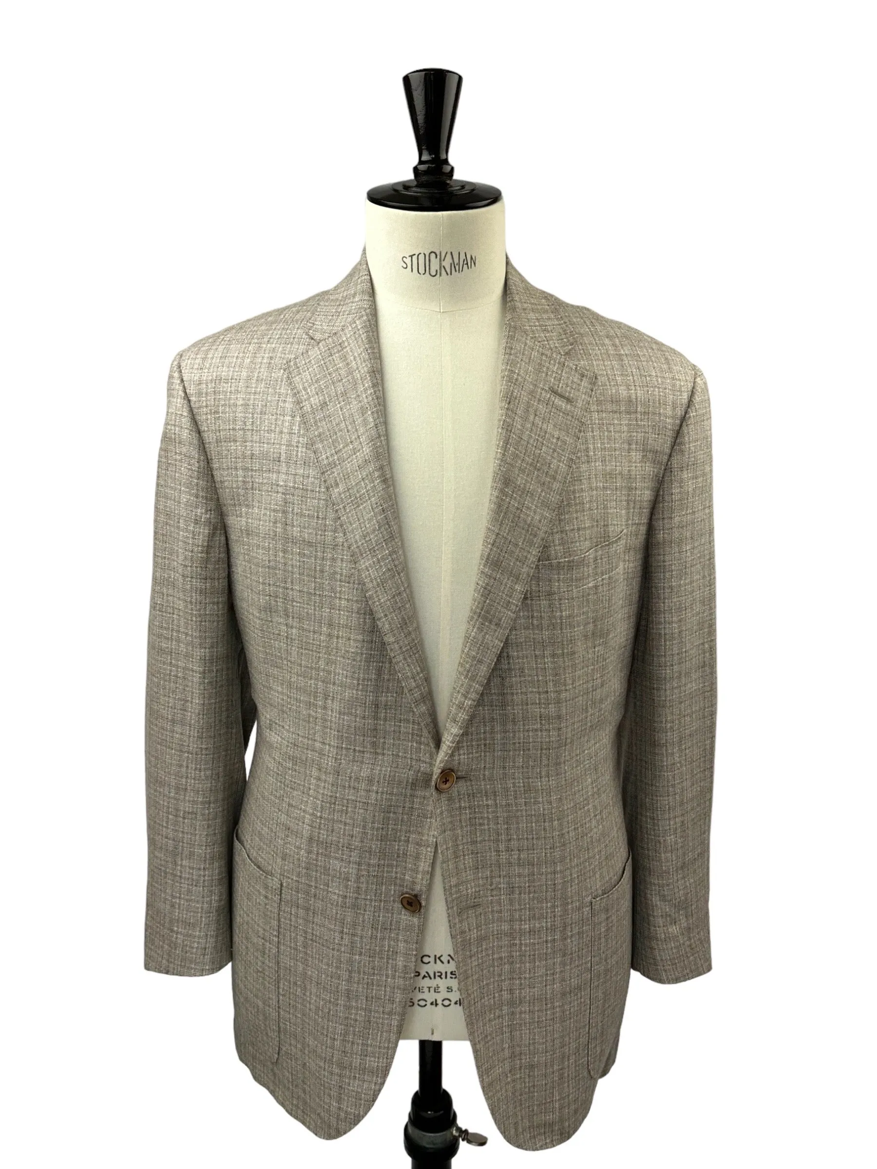 Corneliani Light Brown Silk Melange Jacket