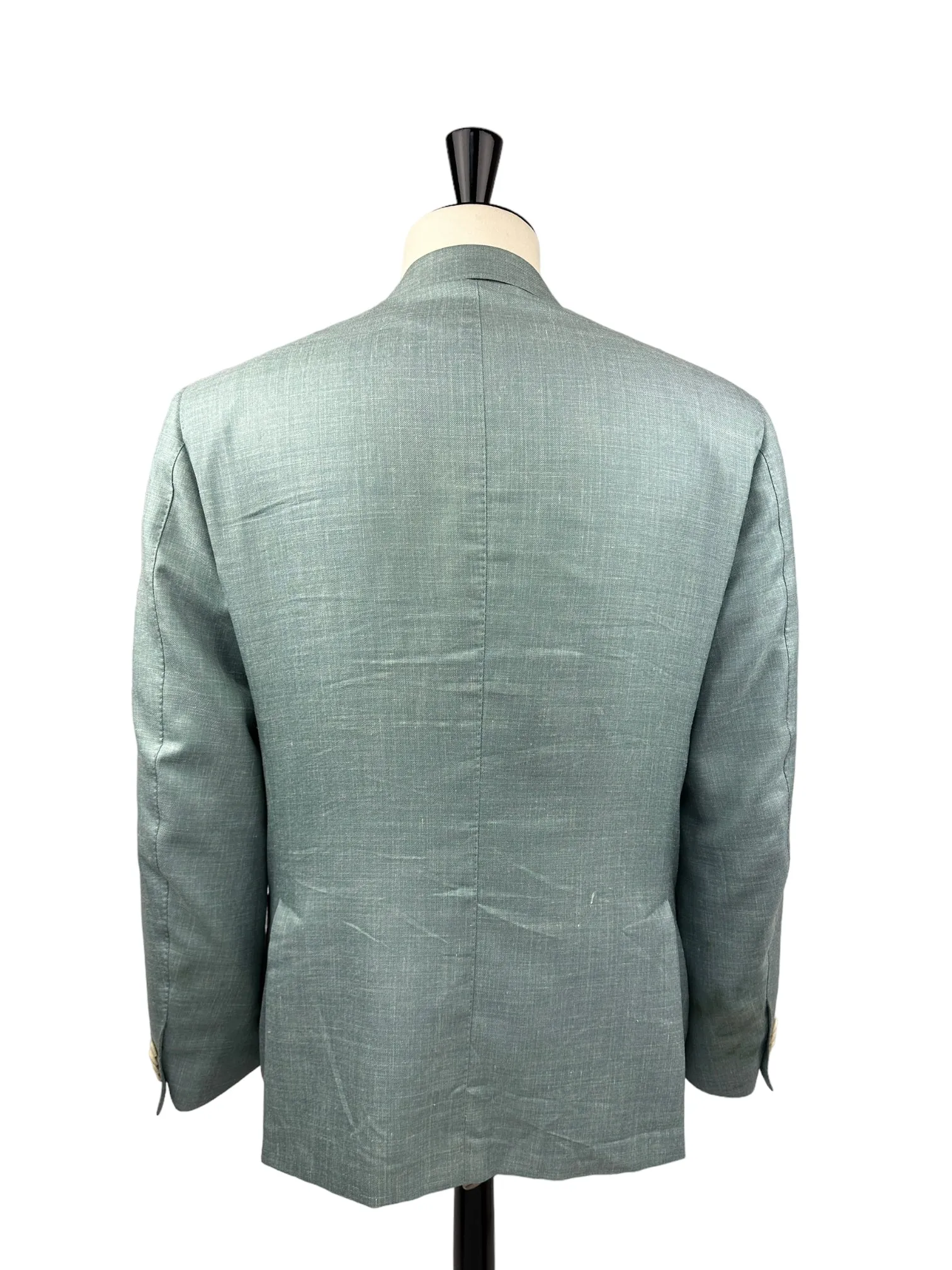 Corneliani Mint Green Wool, Silk & Linen Jacket