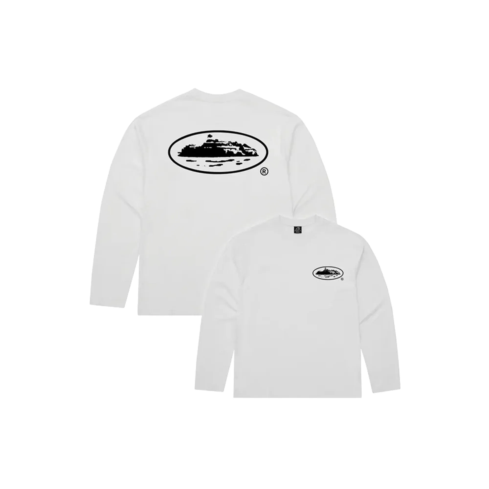 Corteiz OG Island Longsleeve Tee 'White'