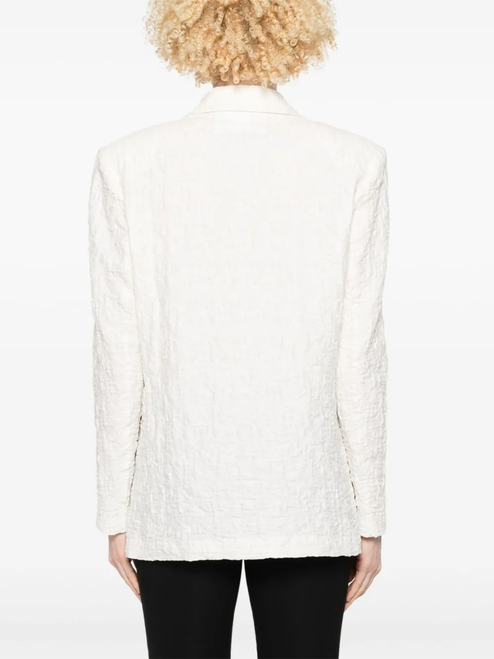 Cotton blend blazer jacket