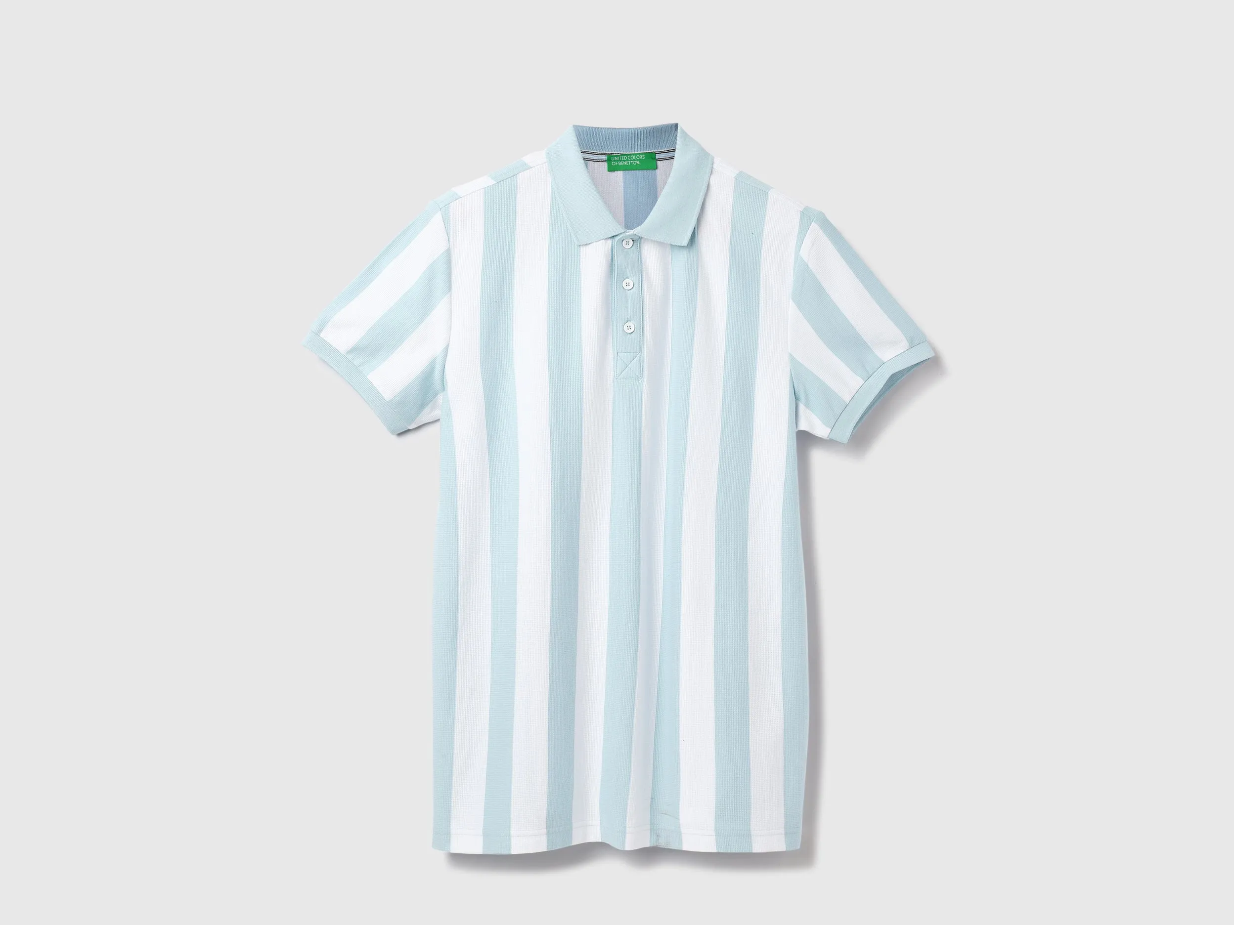Cotton Striped Polo Collar Mens T-shirts