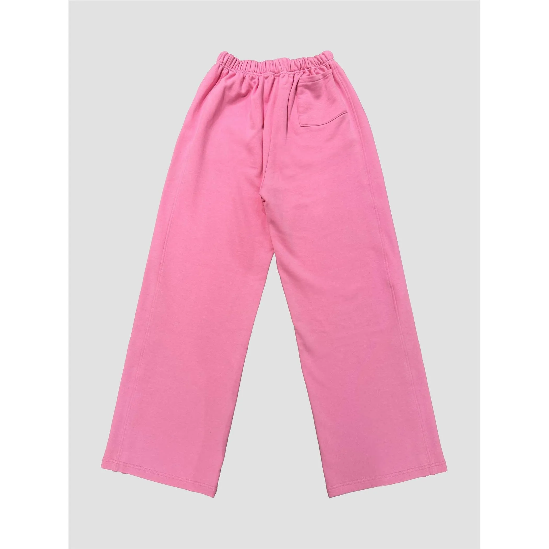 Cotton Terry Wide Pants in Tranquil Blue