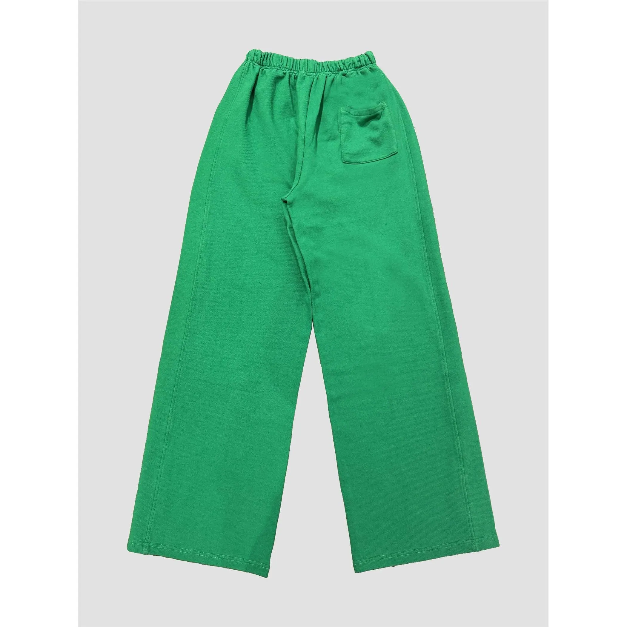 Cotton Terry Wide Pants in Tranquil Blue