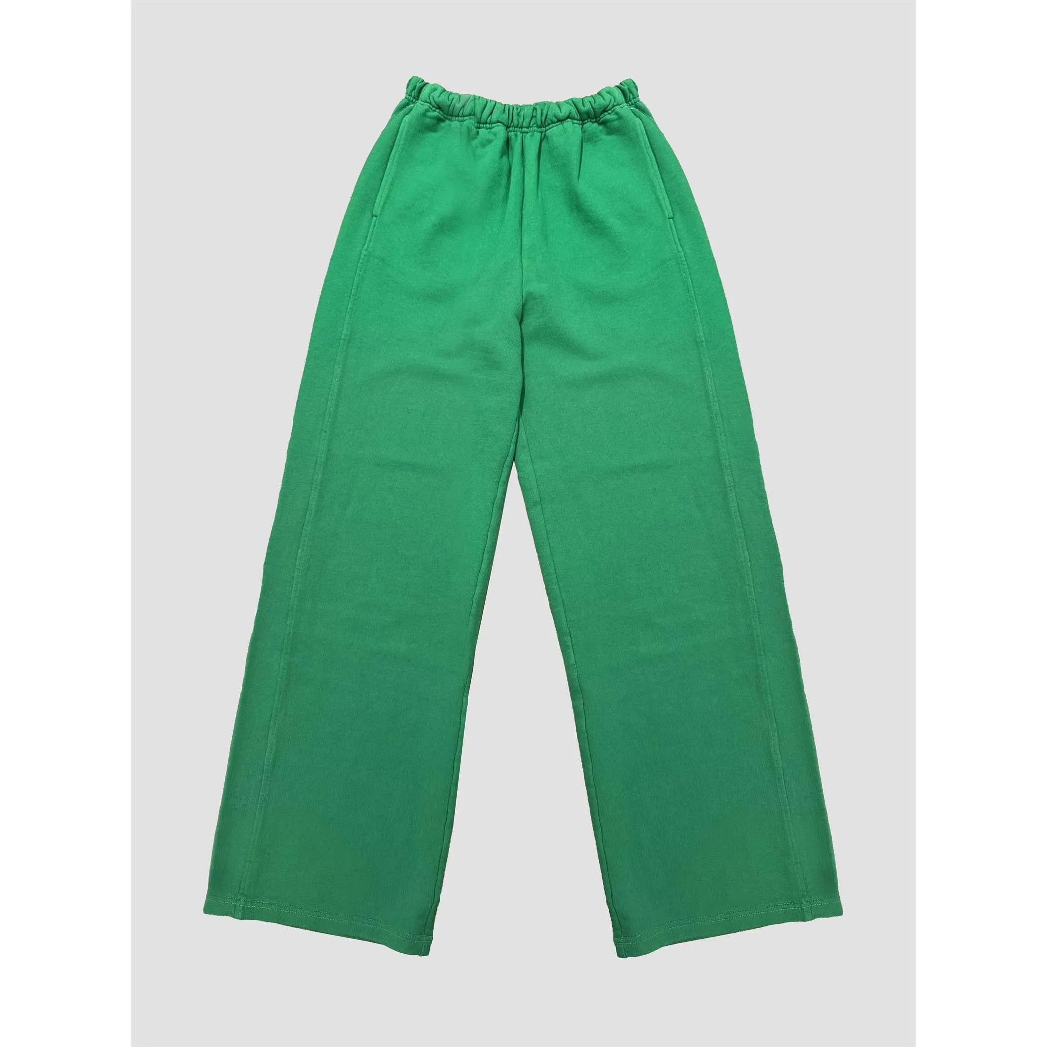 Cotton Terry Wide Pants in Tranquil Blue