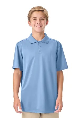 CR DryFit Polo Light Blue Short Sleeve