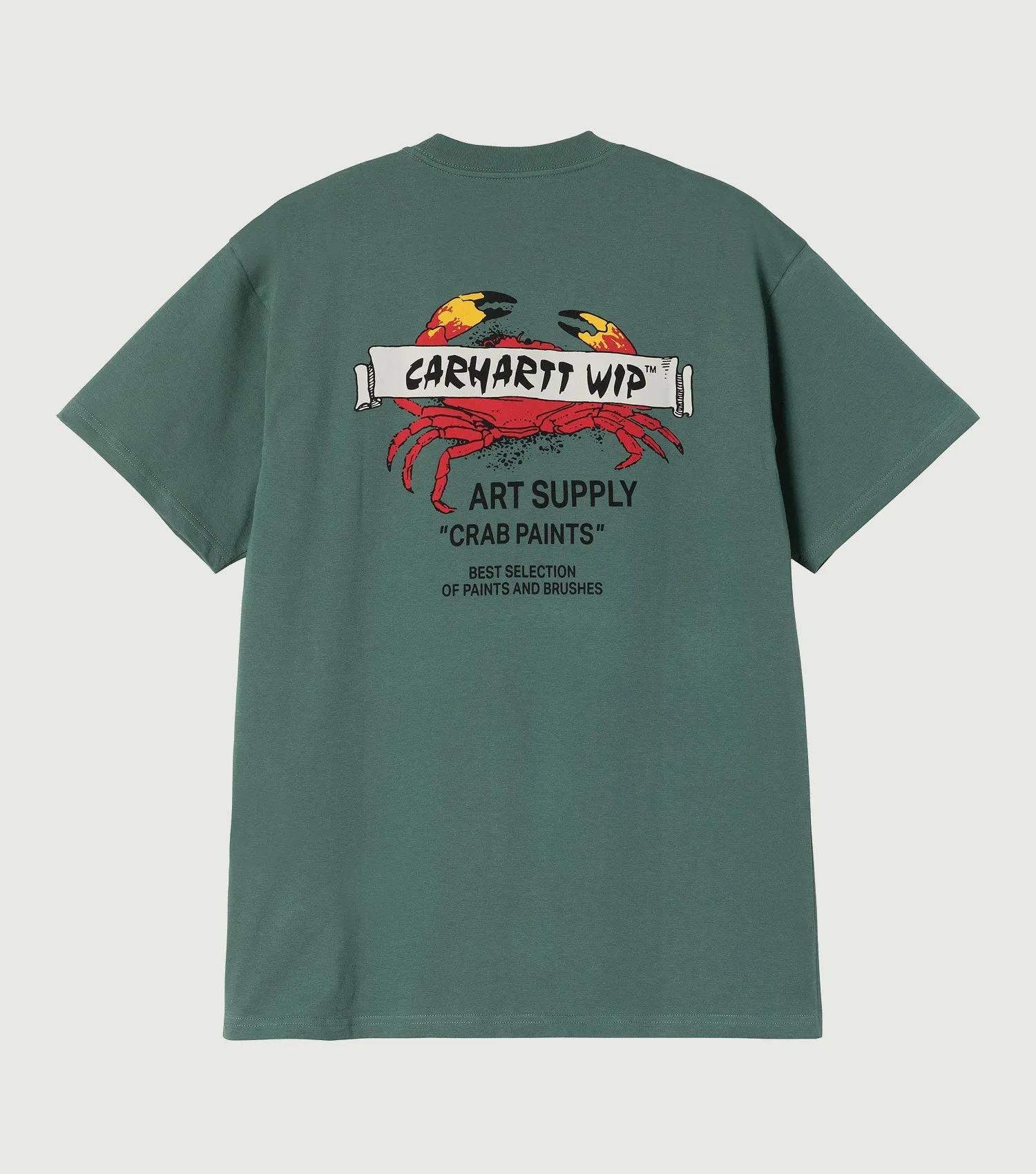 Crab Paint T-Shirt Silver Pine