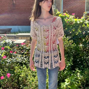 Crocheted open Knit sweater