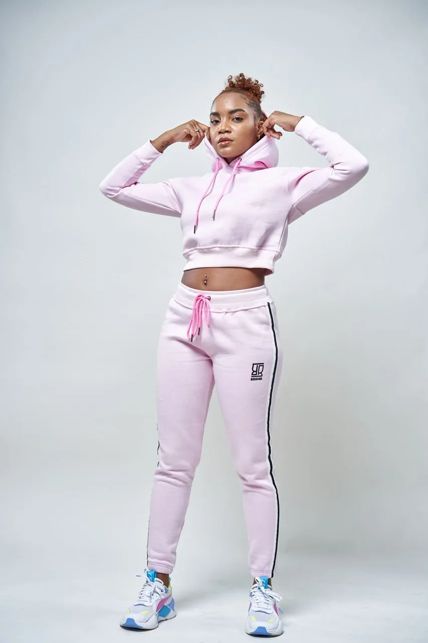 Crop Top Hoodie & Pants Suit
