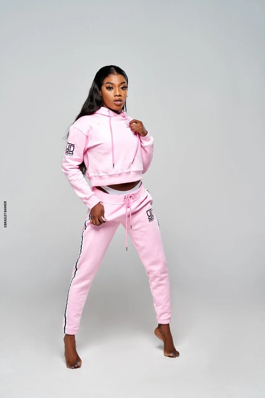 Crop Top Hoodie & Pants Suit