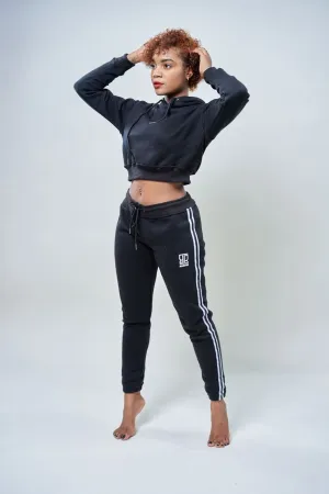 Crop Top Hoodie & Pants Suit