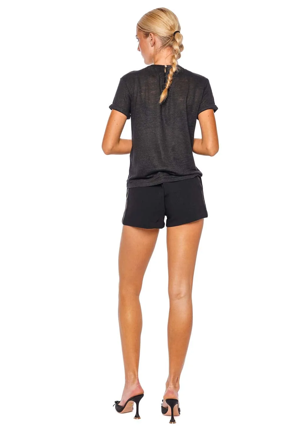 Crush Black Pearl Embellished Tee
