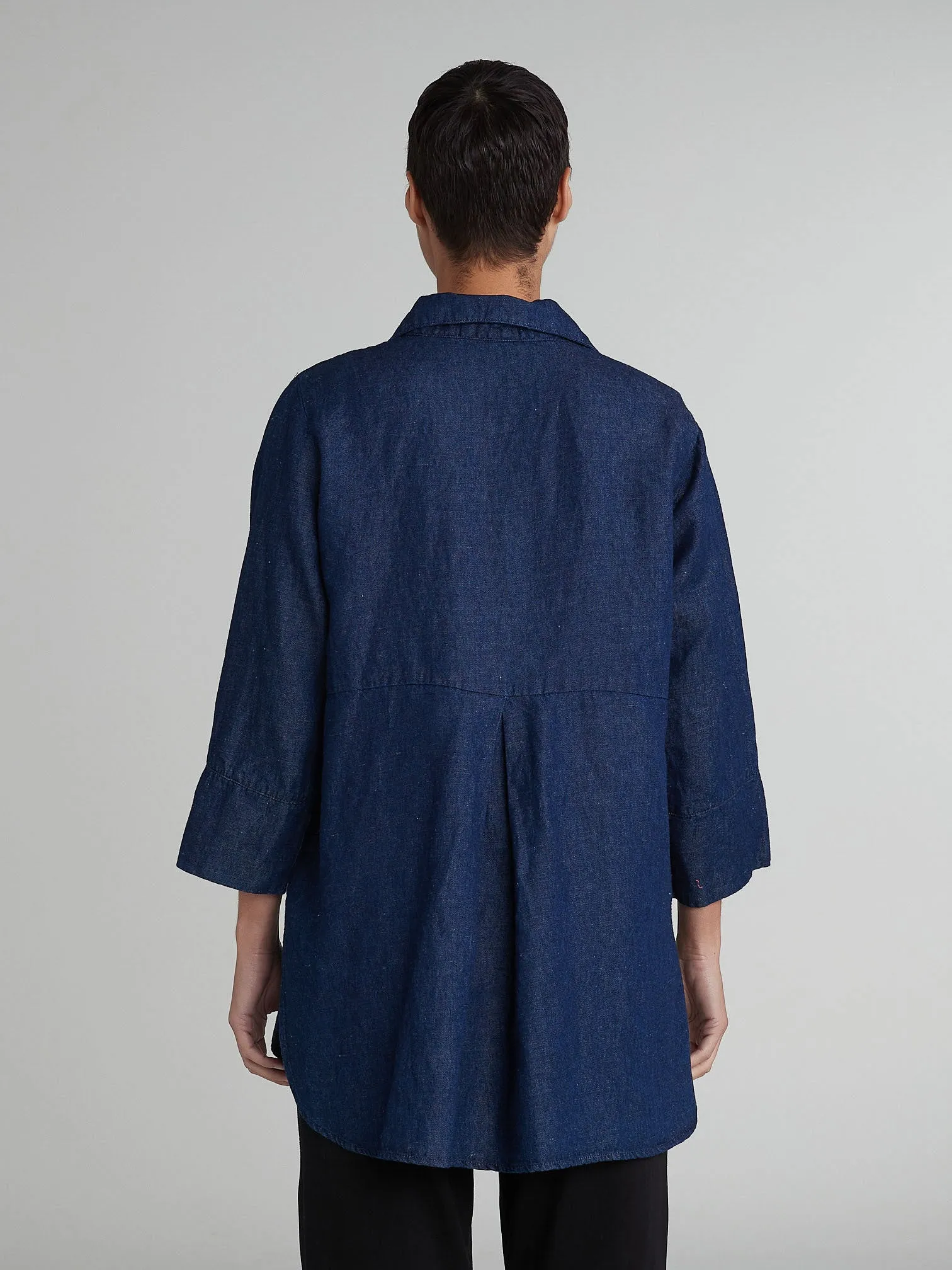Cut Loose Flax Denim Easy Shirt, Style #0456276