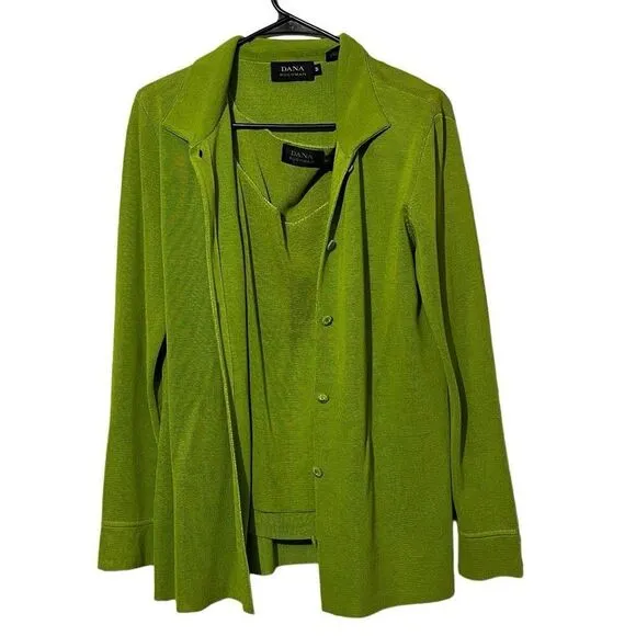 Dana Buchman 100% Silk Blazer &amp; Tank Size M