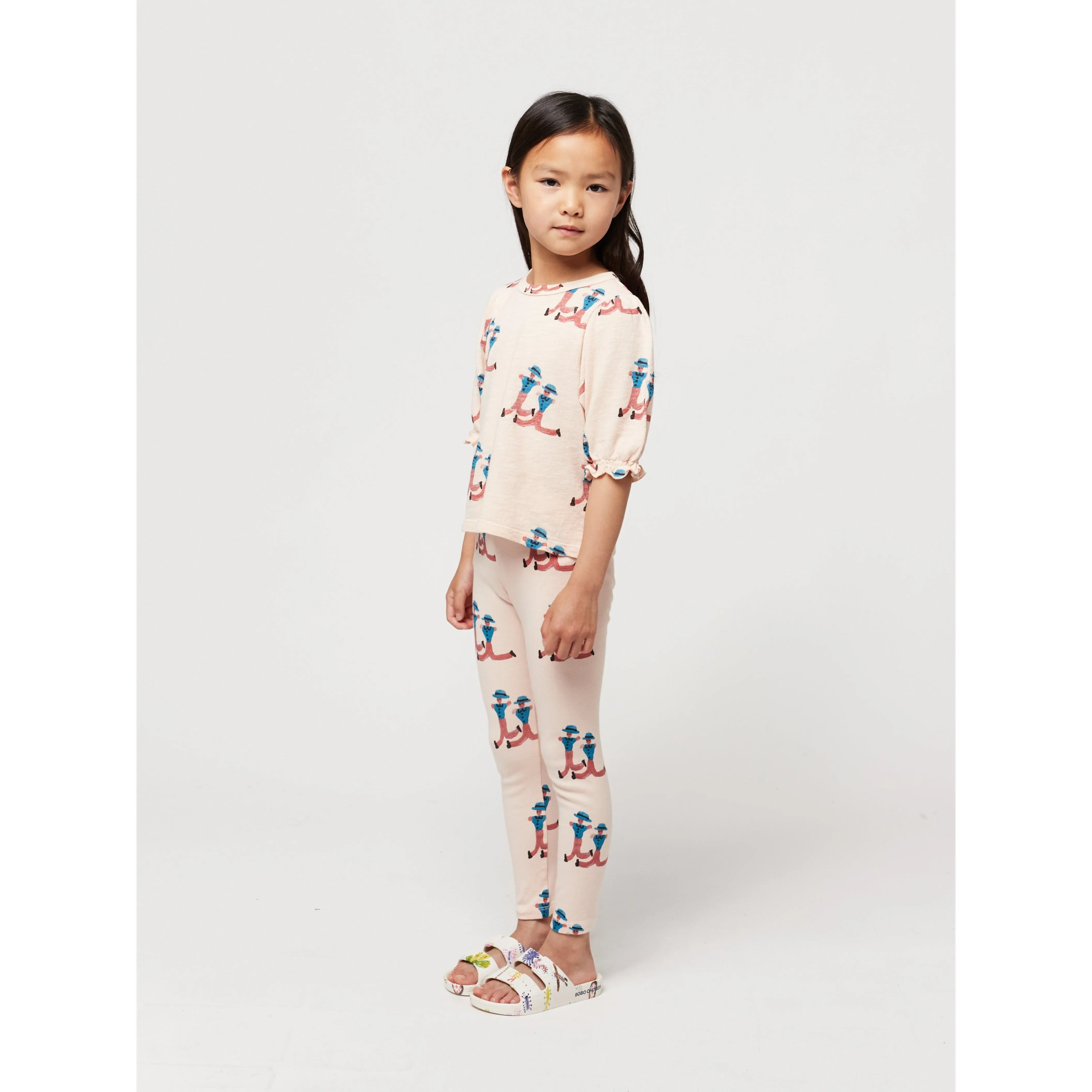 Dancing Giants All Over Puffed Sleeves T-Shirt