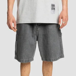 DC Carpenter Baggy Denim Shorts Medium Grey