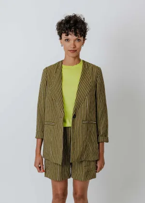 Dean Blazer | Moss Stripe
