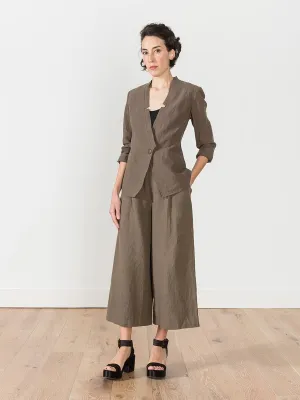 deconstructed blazer - moss