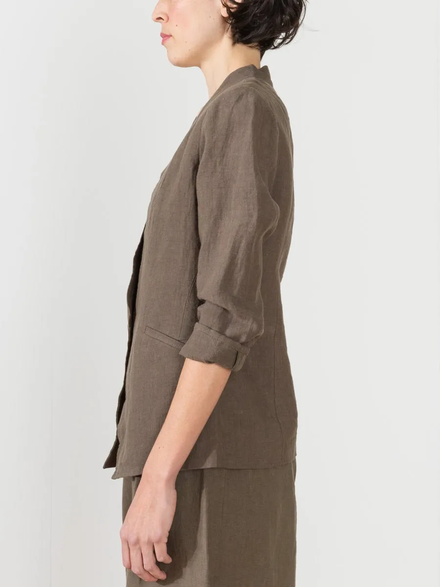deconstructed blazer - moss