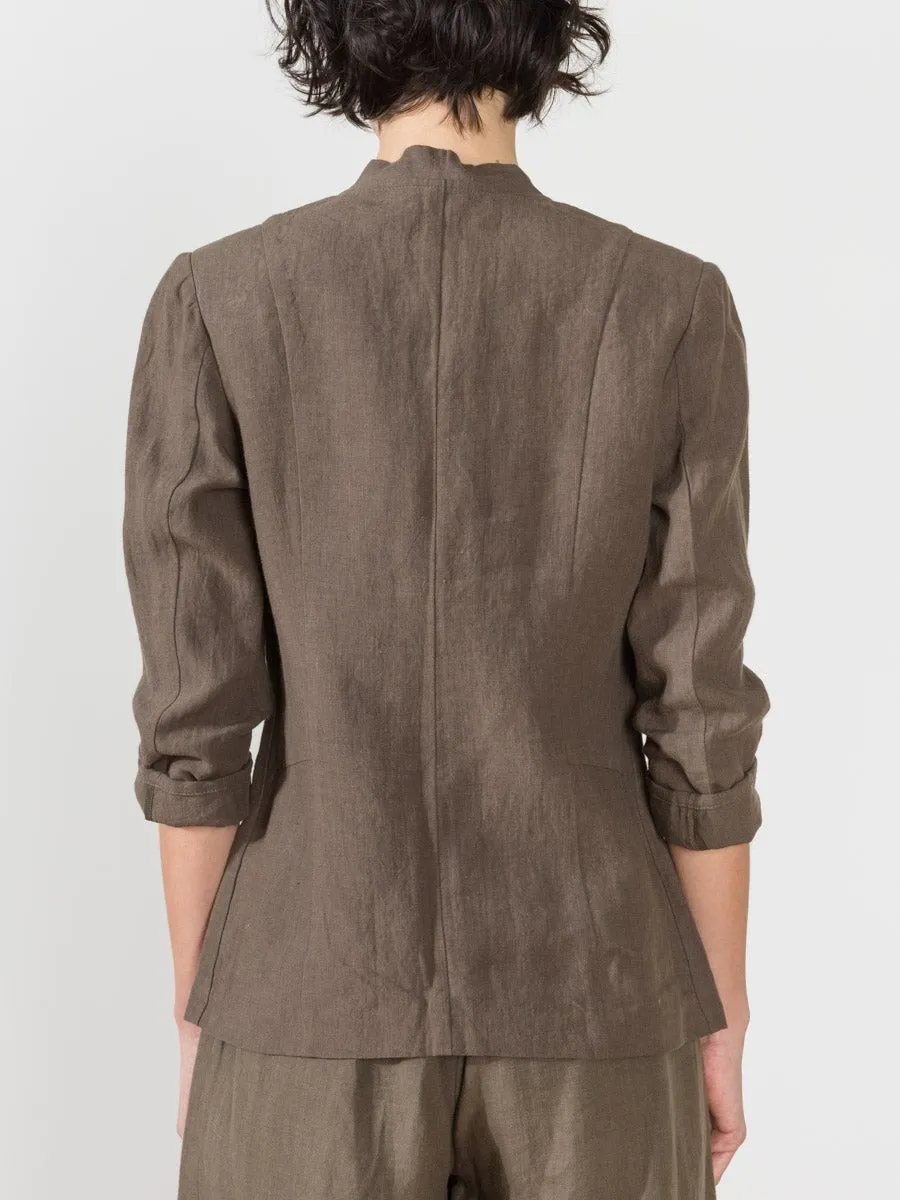 deconstructed blazer - moss