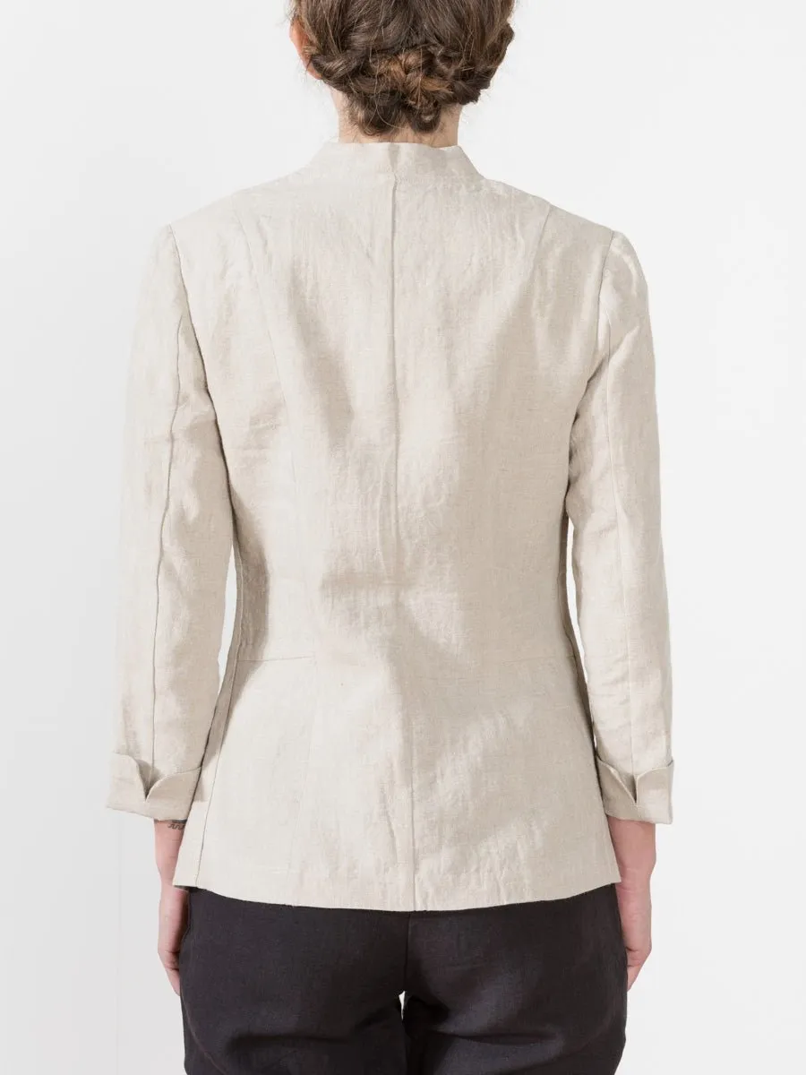 deconstructed blazer - oatmeal
