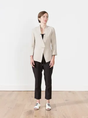 deconstructed blazer - oatmeal