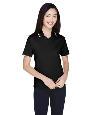 Devon & Jones Ladies Tipped Perfect Pima Polo Shirt