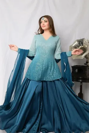 Dhanak 3PC Embroidered Q0333