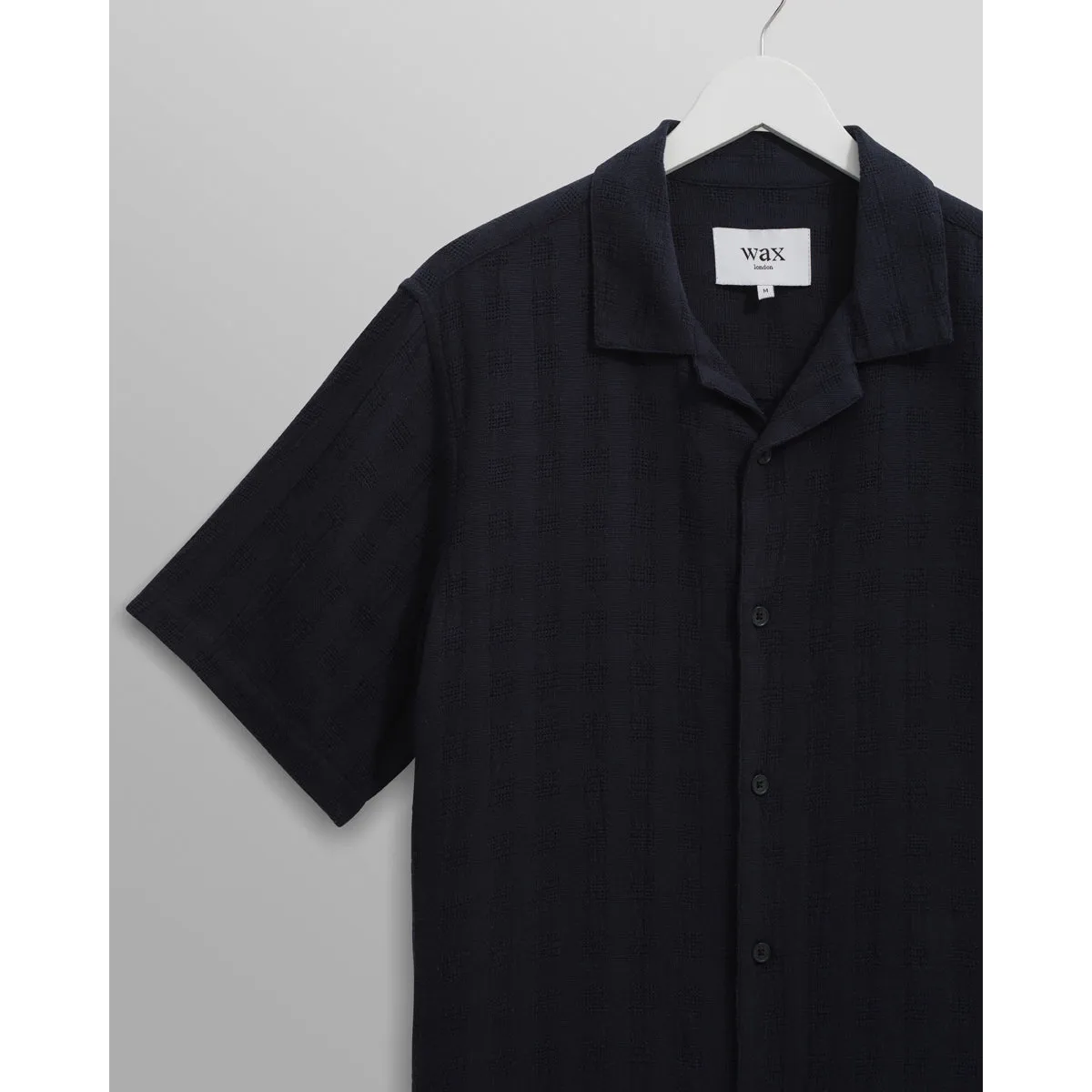 Didcot Shirt | Open Weave Grid/Navy