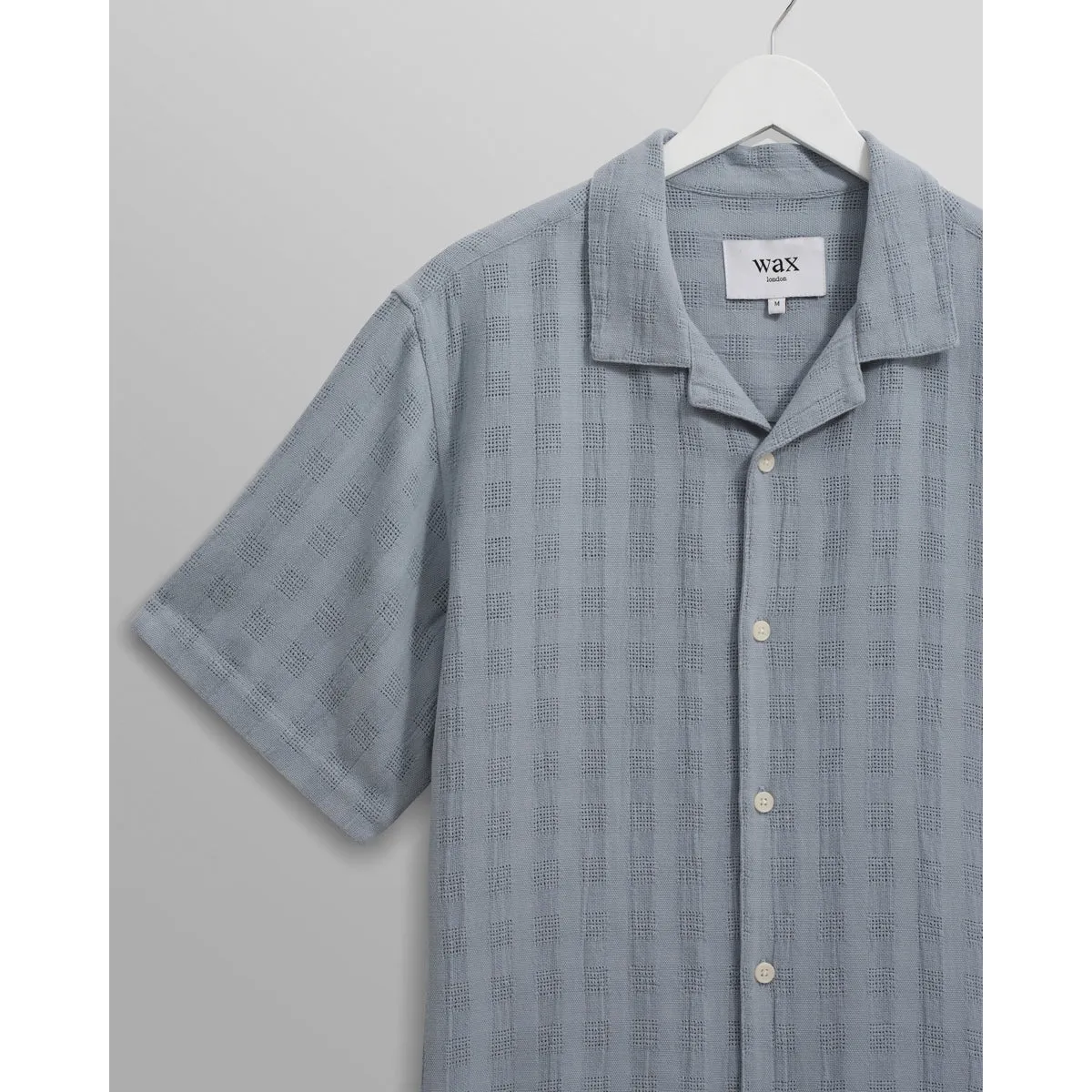 Didcot Shirt | Open Weave Grid/Pale Blue