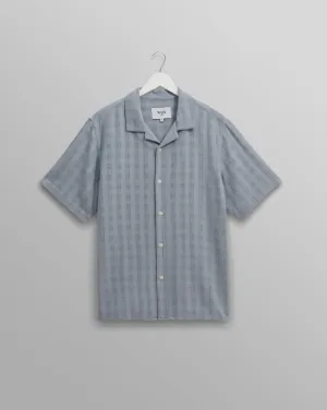 Didcot Shirt | Open Weave Grid/Pale Blue