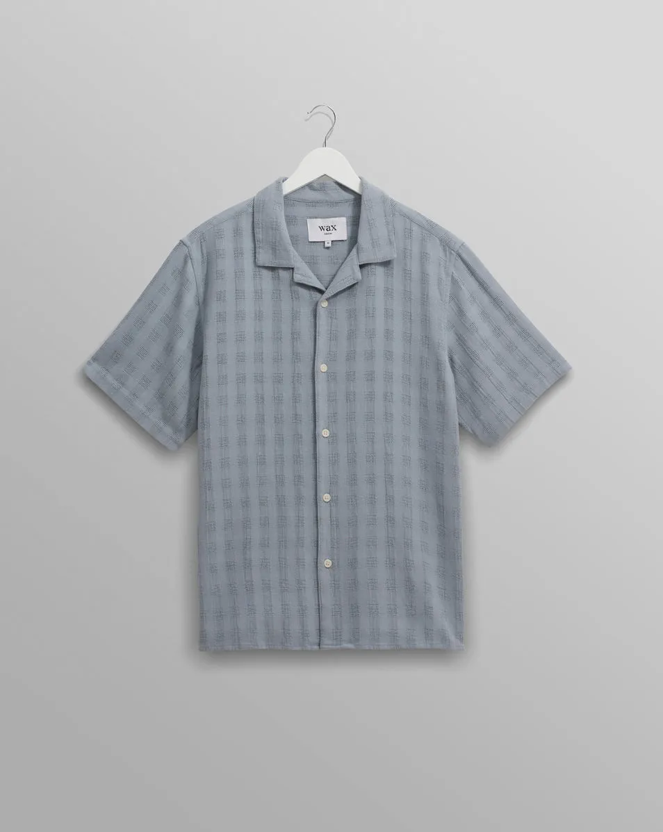 Didcot Shirt | Open Weave Grid/Pale Blue