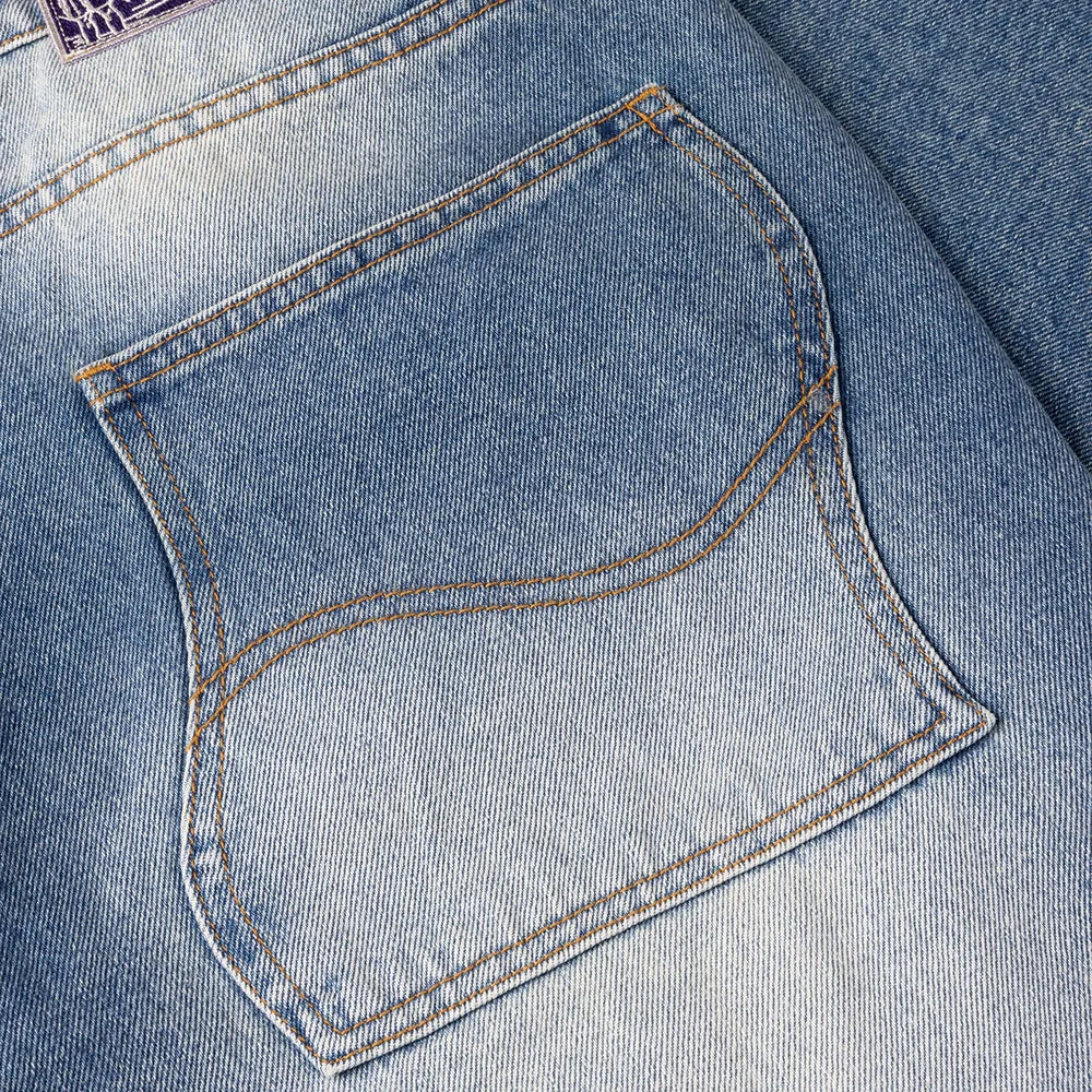 Dime MTL Classic Baggy Denim Pants Sandblasted Indigo