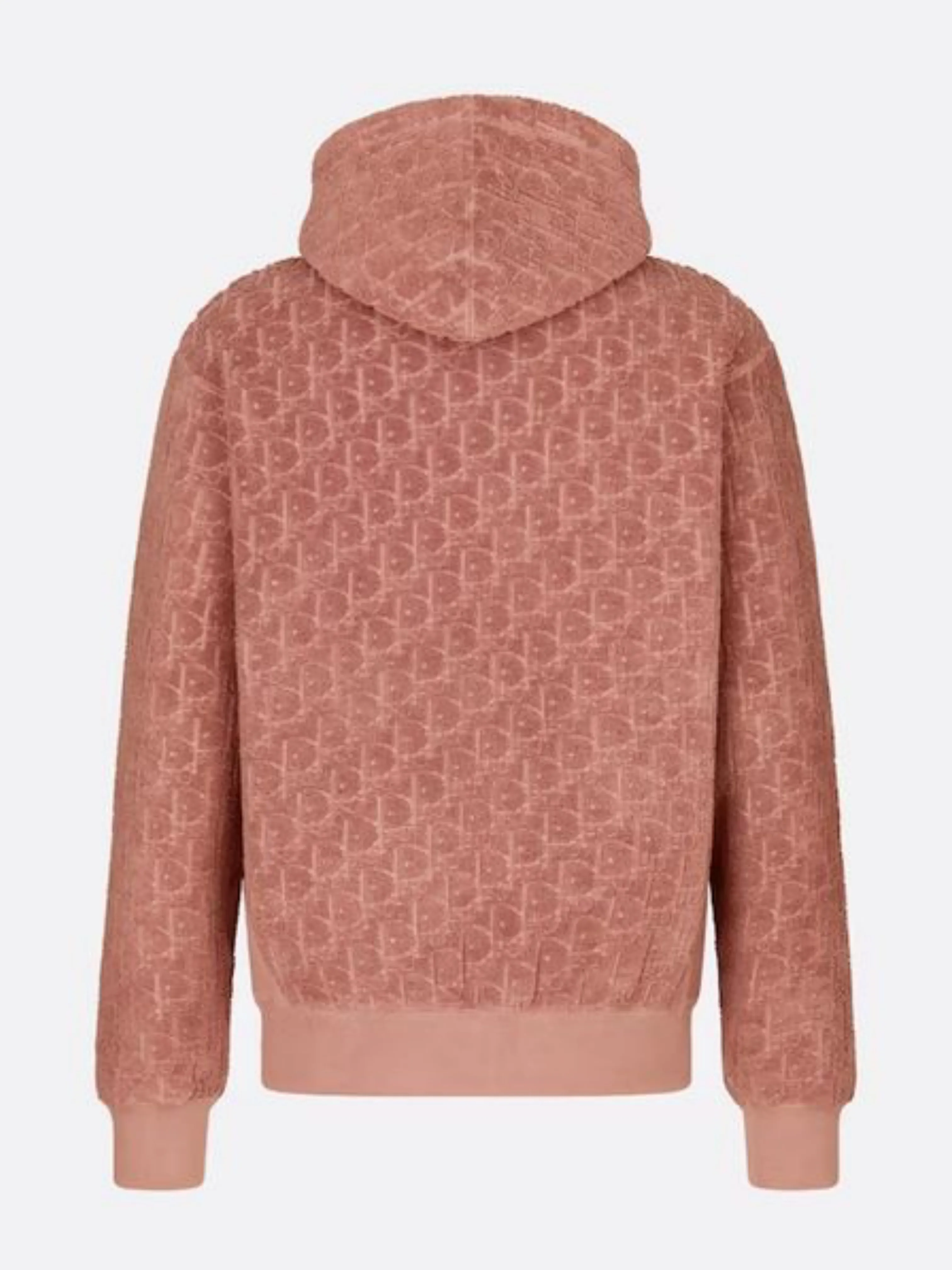 DIOR OBLIQUE TOWEL HOODIE SALMON