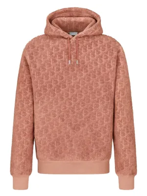 DIOR OBLIQUE TOWEL HOODIE SALMON
