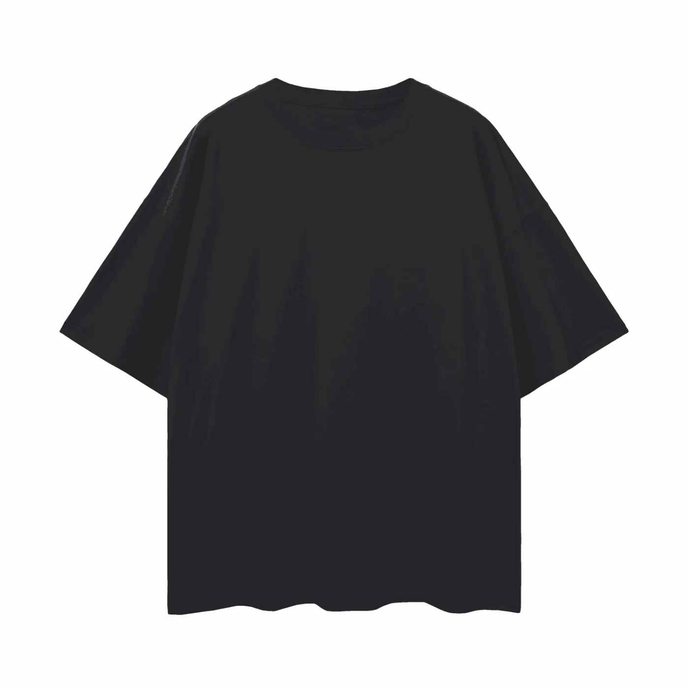 Dismantle the System Graphic T-Shirt Protest on back of Black Oversize Deep Drop Shoulder Tee