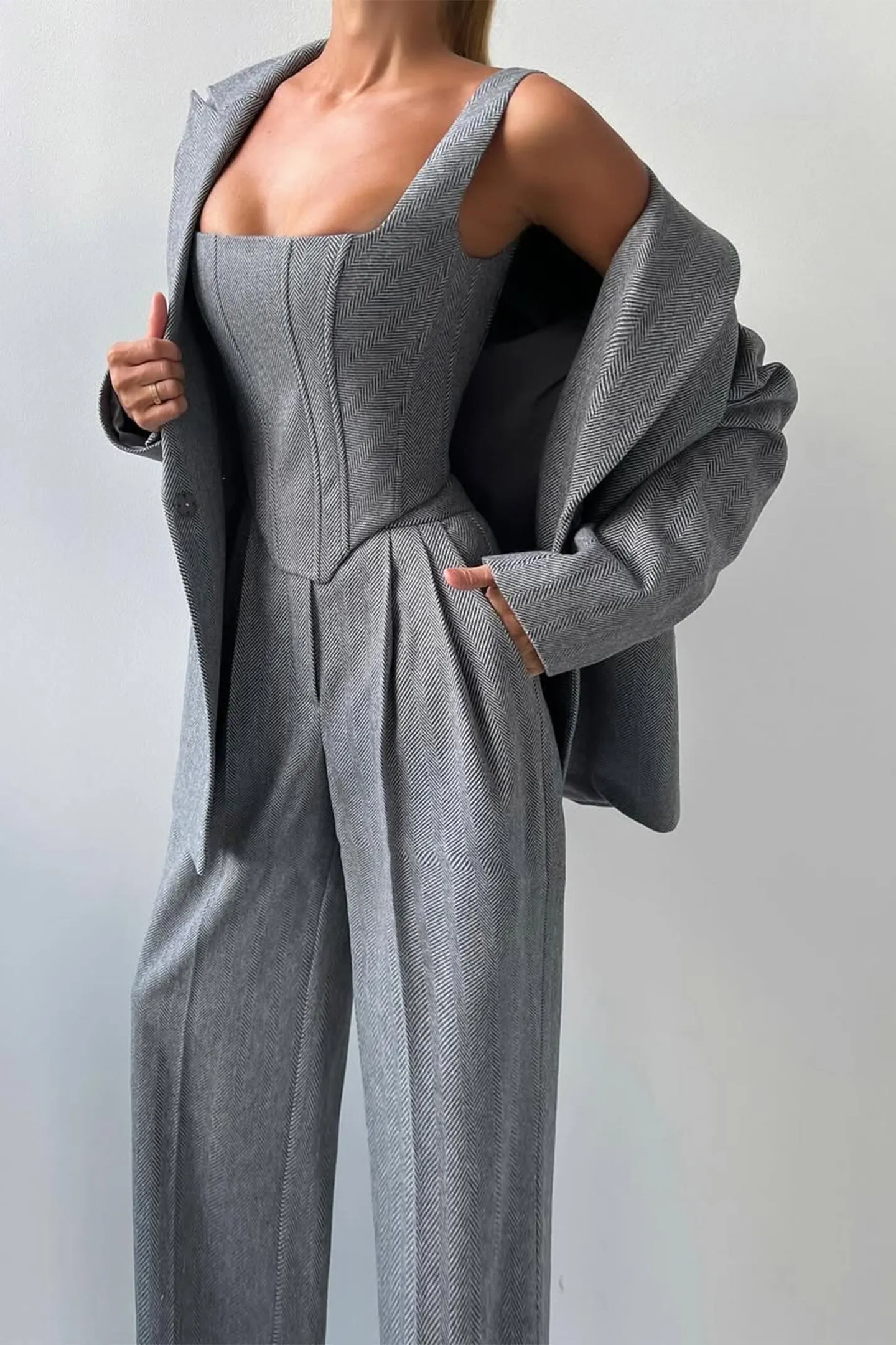 Dolce™ - Three-Piece Set with Double-Breasted Blazer